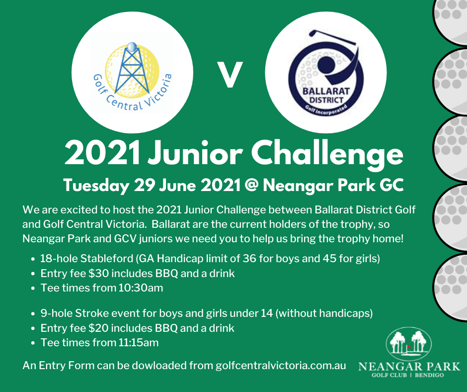 Junior Challenge GCV v Ballarat! Golf Central Victoria